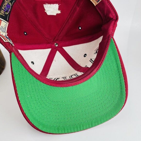 VTG 90's Starter NFL Arizona Cardinals Tri-Power Snapback Cap Hat Red Wool Logo - Picture 11 of 12